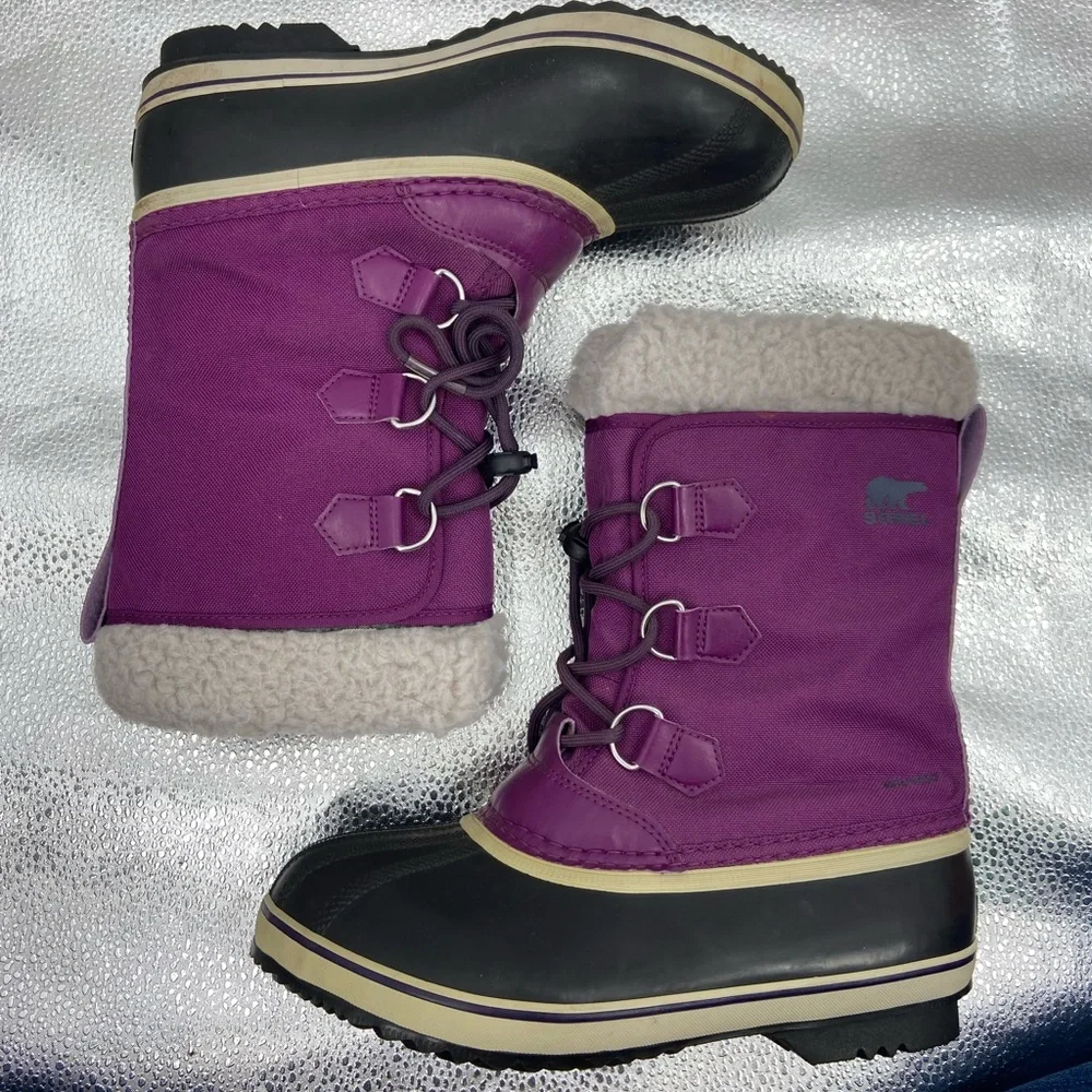 SOREL YOOT PAC™‎ Nylon Youth Waterproof Boot Purple 6